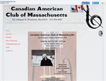 Tablet Screenshot of canadianamericanclub.com
